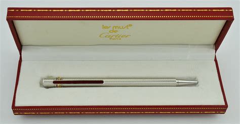 cartier silver pen